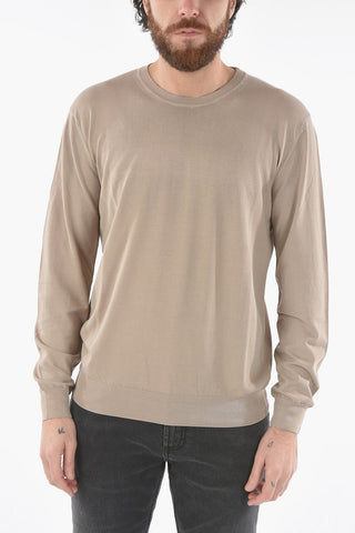Lightweight Cotton Crew-neck Sweater