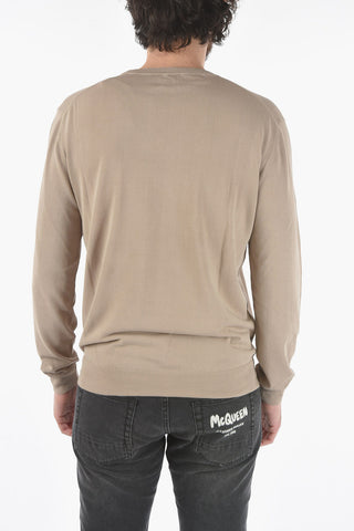 Lightweight Cotton Crew-neck Sweater
