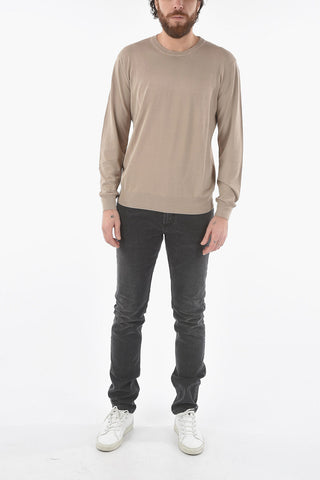 Lightweight Cotton Crew-neck Sweater