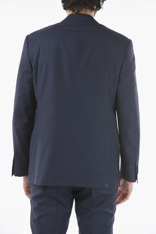 virgin wool MANTUA belt loops 2-button suit