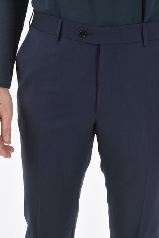 virgin wool MANTUA belt loops 2-button suit