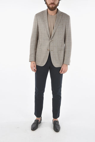 CC COLLECTION silk RIGHT side vents 2-button blazer with Golden Pin