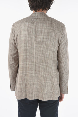 CC COLLECTION silk RIGHT side vents 2-button blazer with Golden Pin