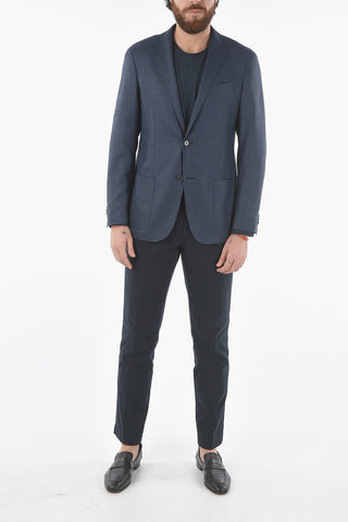 CC COLLECTION virgin wool side vents notch lapel RIGHT 2-button blazer