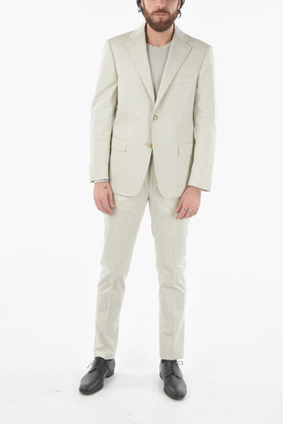abito 2 bottoni MANTUA in cotone stretch due spacchi revers classico