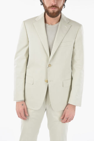 abito 2 bottoni MANTUA in cotone stretch due spacchi revers classico