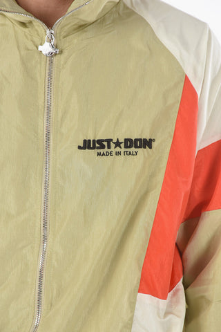 Logo Embroidered Nylon Windbreaker
