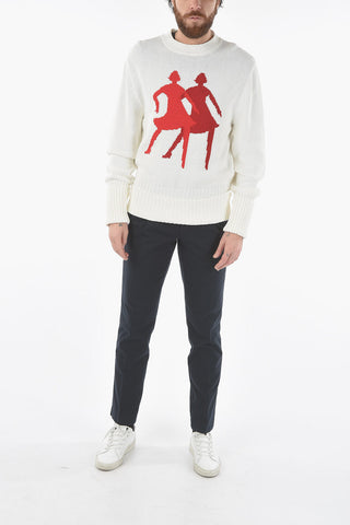 Crewneck Dancer Embroidered Sweater