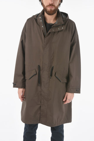 Nylon Parka with Hidden Closure