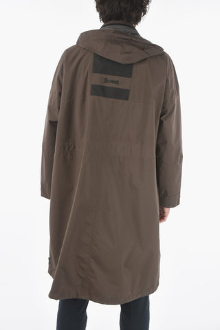 Nylon Parka with Hidden Closure