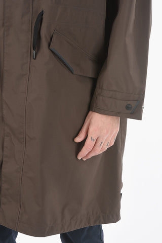 Nylon Parka with Hidden Closure