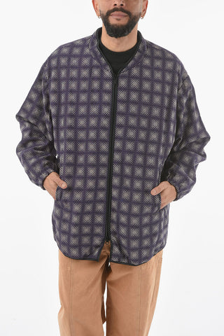 Checked Jacket with Polka Dots