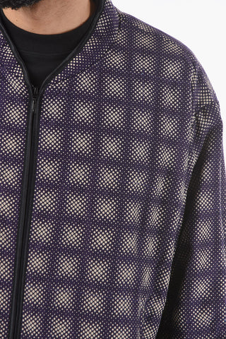 Checked Jacket with Polka Dots