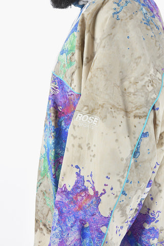 Printed Oversized Windbreaker