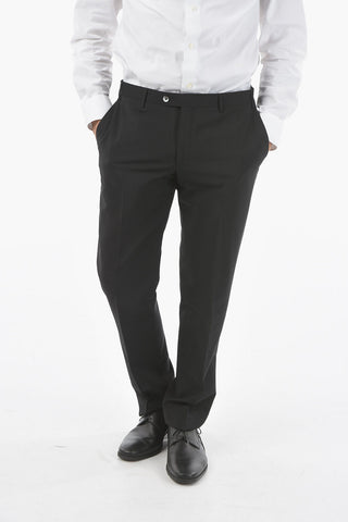 pantaloni Eleganti ACADEMY CERIMONIA mohair e in lana vergine e tasca a filetto