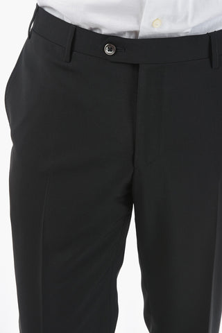 pantaloni Eleganti ACADEMY CERIMONIA mohair e in lana vergine e tasca a filetto