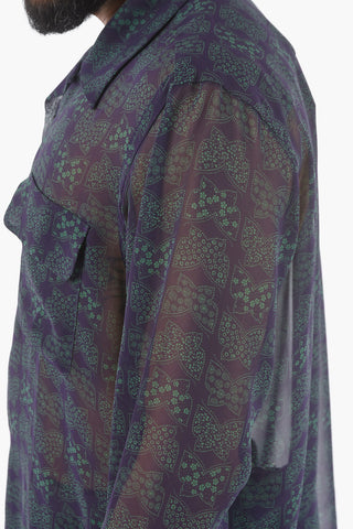 Printed Shirt with Double Breast Pocket