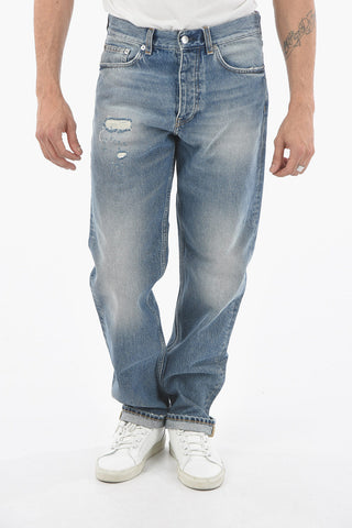 Straight Leg STANDARD Jeans with Silver Button 20cm