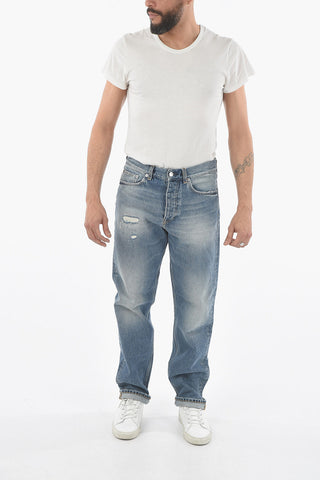 Straight Leg STANDARD Jeans with Silver Button 20cm