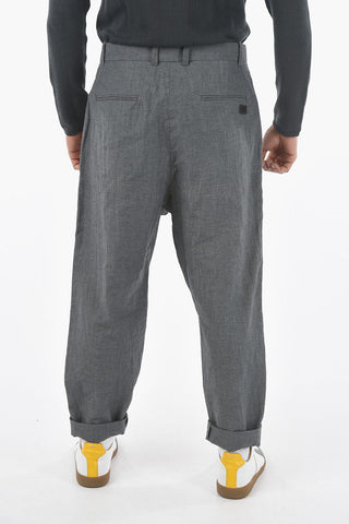 Asymmetrical Closure Low-Waist NEGRAMARO Pareo Pants