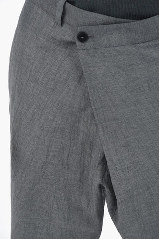 Asymmetrical Closure Low-Waist NEGRAMARO Pareo Pants