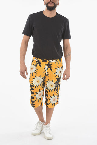 Shorts a Fantasia Floreale con Elastico in vita