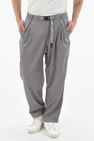 Drawstring Waist TUCK Cuffed Hem Pants