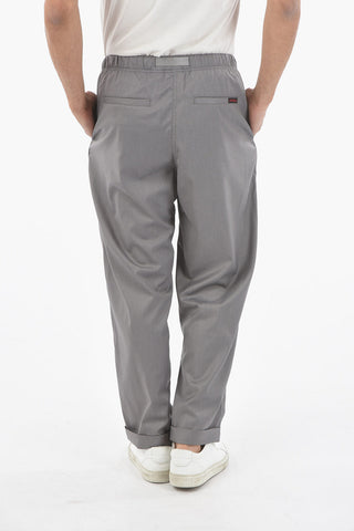 Drawstring Waist TUCK Cuffed Hem Pants