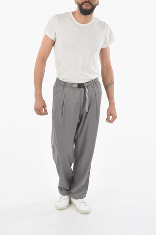 Drawstring Waist TUCK Cuffed Hem Pants