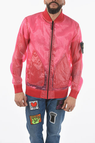 Bomber in Nylon Sheer Lucido