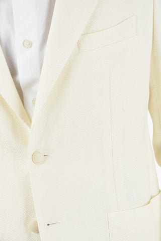 Linen and Cotton Herringbone MONTECARLO Blazer