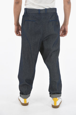 Asymmetrical Closure Low-Waist FRANCIACORTA Pants