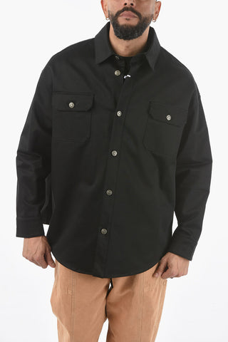 Overshirt in Cotone con Doppio Taschino