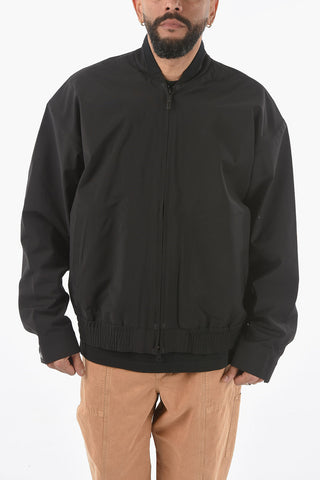 Wool Blend Logo Printed Bomber