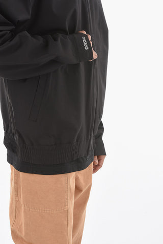 Wool Blend Logo Printed Bomber
