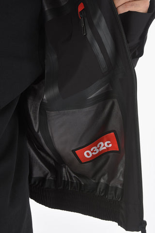 Wool Blend Logo Printed Bomber