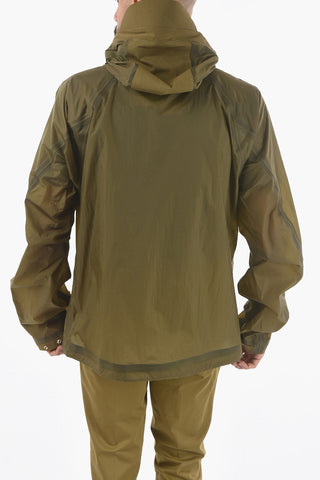 Nylon Windbreaker Oversized Jacket with Hood
