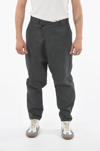 Asymmetrical Closure Low-Waist NEGRAMARO Pareo Pants