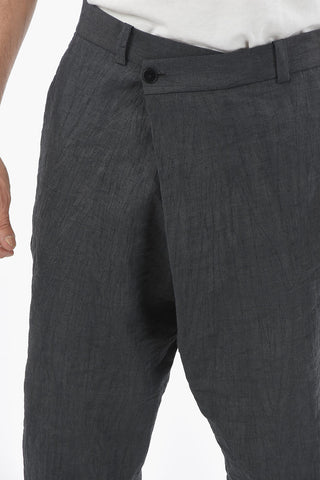 Asymmetrical Closure Low-Waist NEGRAMARO Pareo Pants