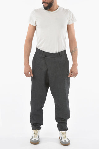 Asymmetrical Closure Low-Waist NEGRAMARO Pareo Pants