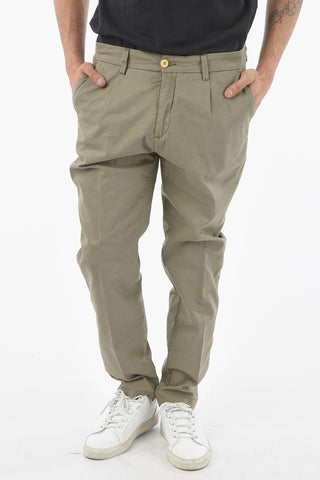 Pantaloni CARROT in Cotone e Lino