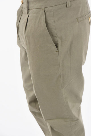 Pantaloni CARROT in Cotone e Lino