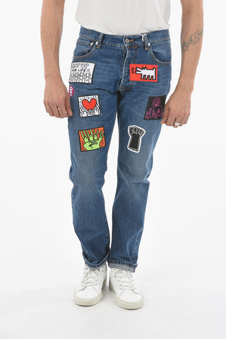 Jeans UNISEX con Patches 18cm