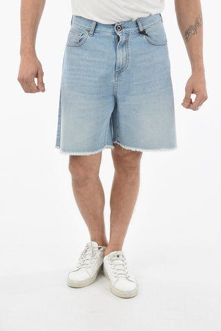 Shorts in Denim ad Orlo Sfrangiato