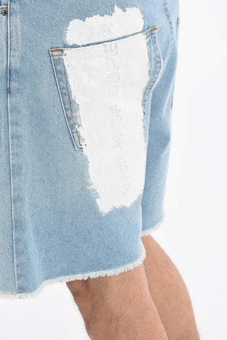 Shorts in Denim ad Orlo Sfrangiato