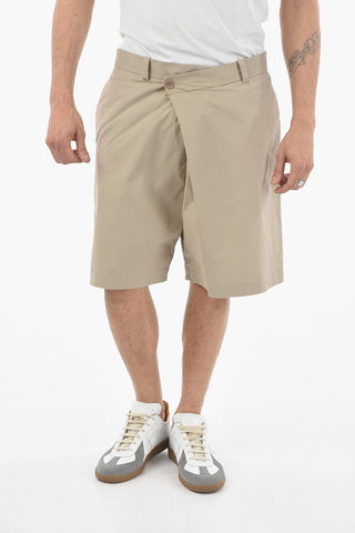 4-Taschen-Shorts AMELIA mit asymmetrischem Verschluss