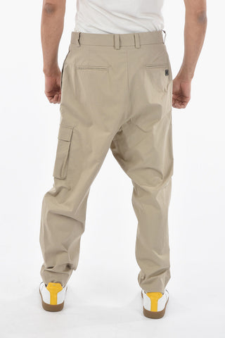 Asymmetrical Closure Low-Waist AMELIA Cargo Pants