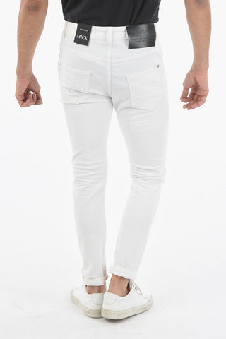 Jeans Distressed MICK Skinny Fit con Spille 15cm
