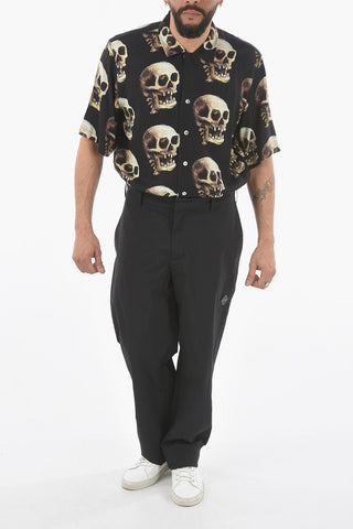 Pantaloni Wide Leg in Nylon