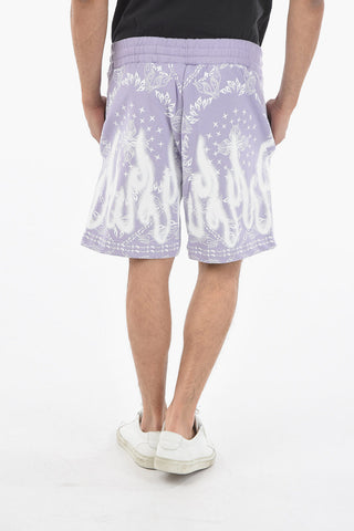 All Over Printed Sweatshorts with Drawstring on the Waist